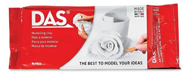Massa de Modelar Cerâmica Fria Branca 500g - Ideal para Artesanato e Criatividade