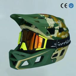 Ultraleve Full Face Ciclismo Capacete para Homens e Mulheres, MTB Downhill Capacete de Bicicleta, Motocicleta Bike Racing Kask - Image 3