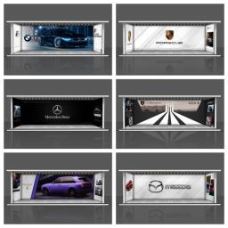 Hot Wheels 1/64 estacionamento de garagem com versão leve, modelo de carro de liga, armazenamento de cena, caixa de exibição, modelo de carro, coleção de brinquedos - Image 1