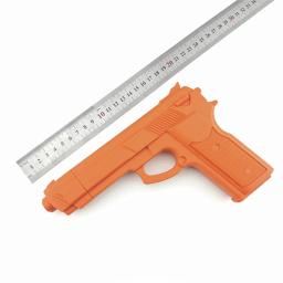 Pistola de plástico ABS para meninos, 2 cores, brinquedo esporte ao ar livre, prática, treinamento, pintura preta ou laranja, presentes DIY - Image 6