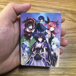 Anime Hardcover Cartões com Caixa, Cartões de Poker, Cosplay Board Game, Toy Gift, Coleção, Data A Live, 54pcs - Image 4