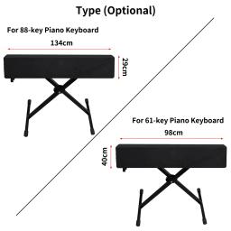 Tampa do teclado piano digital, capa impermeável e poeira, órgão eletrônico, 88 teclas - Image 4
