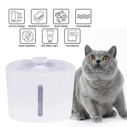 Dispensador de água automático para Pet, alimentador inteligente para gato e cachorro, tigela de bebida, fonte muda, 3L, USB, Pet fornecimentos - Image 1