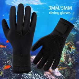 Luvas de mergulho antiderrapante de neoprene para adultos, luvas térmicas de pesca submarina, surf, natação, caiaque, remo, snorkel, 3mm, 5mm, novo - Image 1