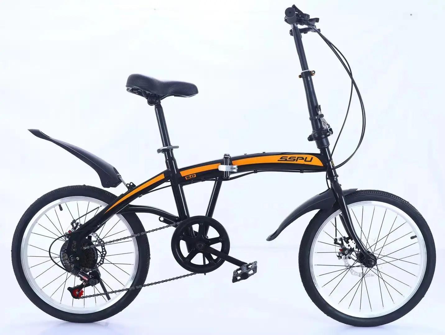 Fj 20 Polegada velocidade variável duplo freio a disco durável dobrável bicicleta para adulto ao ar livre ciclismo liga roda integrada mountain bike - Image 1