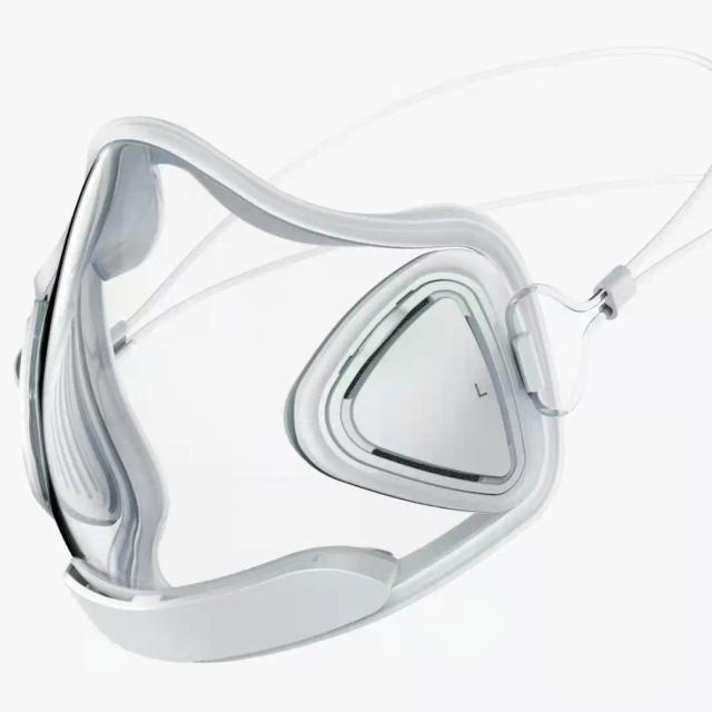Máscara Escudo Transparente Unisex para Ciclismo e Soldagem - Proteção Windproof e Dustproof com Óculos de Segurança Integrados