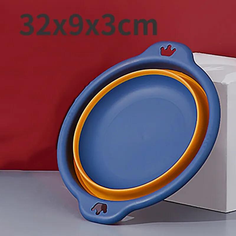 Bacia de lavanderia dobrável portátil de plástico viagem dobrável lavatório seguro durável dobrável lavatório banheiro suprimentos domésticos - Image 1