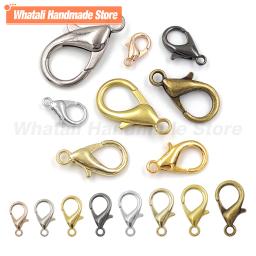 Metal Lobster Fechos para Fazer Jóias DIY, Primavera Gancho Anéis, Colares Ganchos, Pulseiras Cadeia Encerramento Acessórios, 50PCs - Image 1