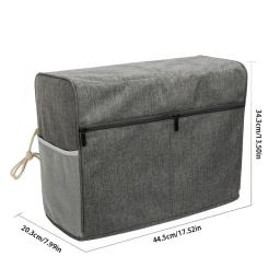 Capa protetora de pano durável à prova dwaterproof água para a máquina de costura com bolsos acessórios de costura saco de armazenamento - Image 6