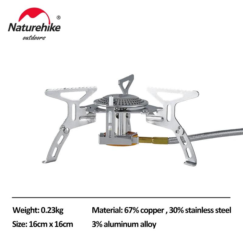 Naturehike-Dobrável Fogão a Gás ao ar livre para Camping, Fogões de Ignição Eletrônicos, Compact Tourist Queimador a Gás, Fogão De Piquenique - Image 1