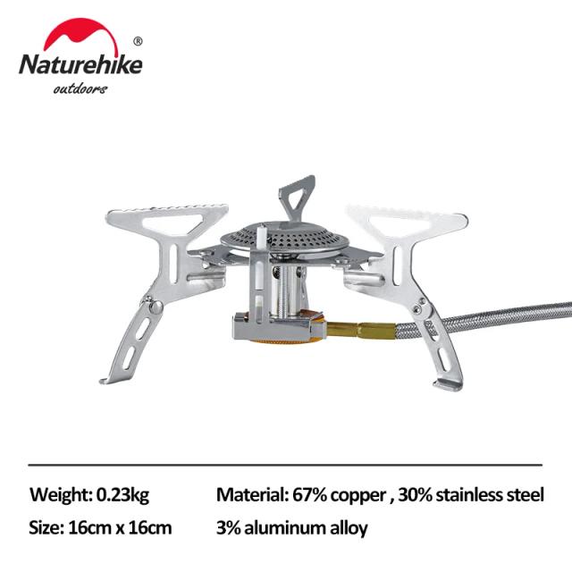 Fogão a Gás Dobrável Naturehike para Camping - Queimador Eletrônico Compacto para Piqueniques e Aventuras ao Ar Livre