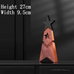 Produção personalizada de Troféu De Cristal De Madeira Maciça, Prêmio De Honra Personalizado, Lembrança, Decoração De Casa, Criativo, Produção - Image 5