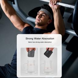 Elástico esportes headbands absorção de suor cocar secagem rápida treino bandana anti-deslizamento respirável sweatbands para yoga correndo - Image 5