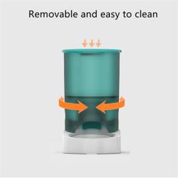 Alimentador automático para animais de estimação, controle por aplicativo, temporização, 4l, tigelas eletrônicas para animais de estimação, dispensador de comida para cães, botão de alimentação, gatos, alimentador para animais de estimação, wi-fi - Image 3