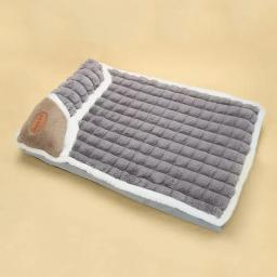 Tapete de pelúcia calmante fofo, cama pet, colchão super macio para cães e gatos, facilidade de humor quente, inverno - Image 5