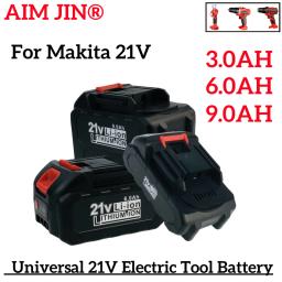 Bateria De Lítio Makita-21 V 18650, baterias recarregáveis 9Ah, alta corrente, alta descarga, substituição para chave de fenda - Image 1