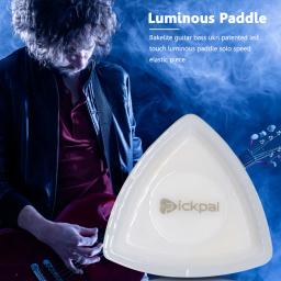 Palheta luminosa de toque para guitarra, palheta luminosa com led brilhante, instrumento musical de cordas, palheta brilhante para guitarristas elétricos baixos - Image 2