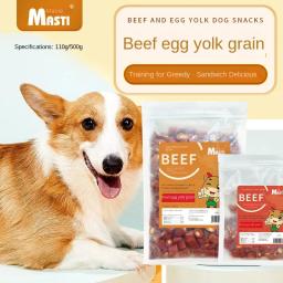 Petiscos de recompensa interativa, Mastigável para cães, Grão de gema de ovo, Carnuda Nutritious e Delicious Food Training, 500g - Image 1