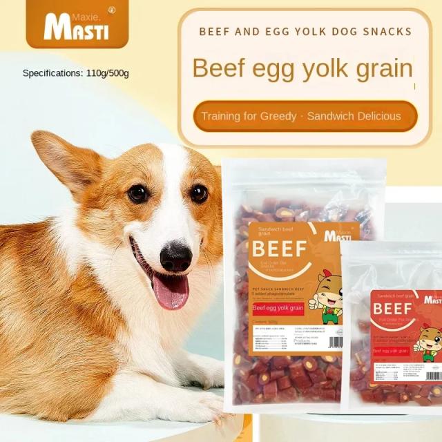 Petiscos Interativos para Cães: Grão de Gema de Ovo, Nutritivos e Deliciosos, 500g