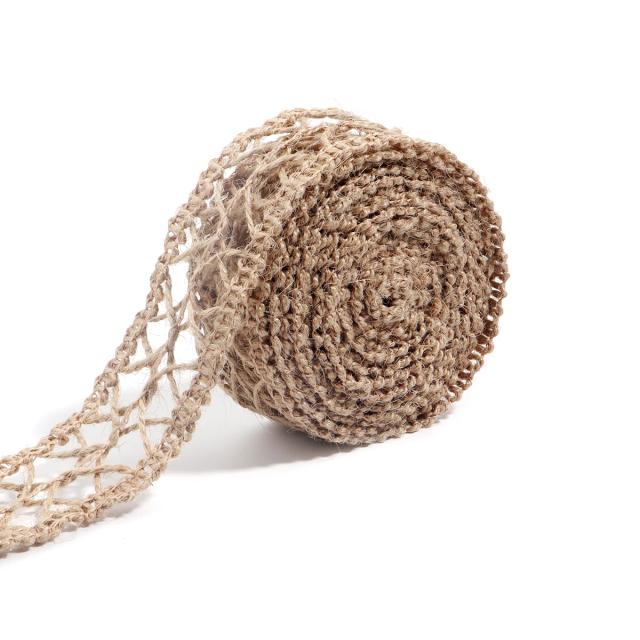 Fita de Tecido de Linho para Artesanato e Decoração de Casamento, Ideal para Macramé, Embalagens e Arranjos, Disponível em 5m e 10m