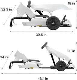 Boa instalação de entretenimento Segway Ninebot Go Kart Kit portátil Go Kart Frame - Image 5