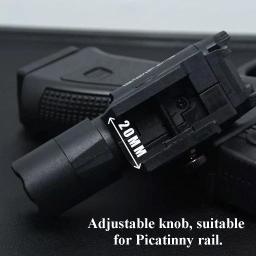 Ponteiro laser de lanterna de alta intensidade dois em um X400U: cabe em trilho de 20 mm, para armas de airsoft de brinquedo, caça, fósforos CS e jogos de guerra - Image 3