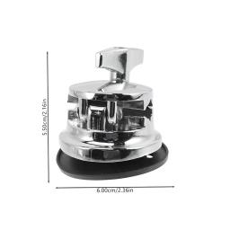 Drum Mount Floor Bracket Base, Tom Rack Mount, suporte, conjunto de tambores, único furo, percussão instrumento acessório, 3pcs - Image 6