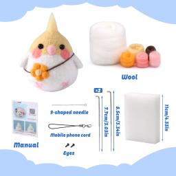 Kits agulha feltragem com ferramentas para iniciantes e adultos, boneca fazendo suprimentos - Image 2
