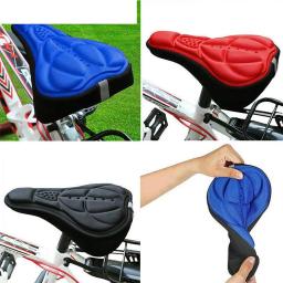 3D macio bicicleta confortável sela, bicicleta assento tampa, espuma assento almofada, ciclismo acessórios, 1pc - Image 6