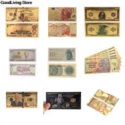 Dólares comemorativos para cédulas, 1 peça, folha de ouro preto antigo, usd 100, moeda, decoração de cédulas, dinheiro falso - Image 1
