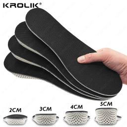 Inserções de elevação do salto duro respirável para homens e mulheres, palmilha para aumentar a altura, elevadores de sapatos, almofada mais alta, Eva, 2 cm, 3 cm, 4 cm, 5cm, 1 par - Image 1