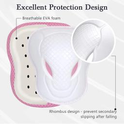Almofadas de joelho e cotovelo para crianças, Equipamento de proteção, Equipamento de segurança, Patins, Ciclismo, Bicicleta, Skate, Equitação Inline, Esportes - Image 5