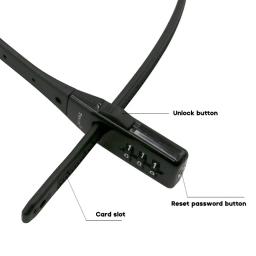 Bloqueio de bicicletas, trava de bicicleta ajustável multifuncional com zíperes trava de gravata para bagagem de bicicleta, com - Image 5