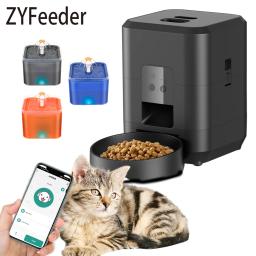 Alimentador automático Pet com Wi-Fi App, alimentador de dosagem cronometrado inteligente, Cat e Dog Food Dispenser, Auto Drink Fountain, alimentador de água, 2L, 3.5L - Image 2