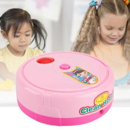 Música elétrica varrendo robô para crianças, Dollhouse aspirador, máquina de limpeza, fingir jogar brinquedo presente - Image 4