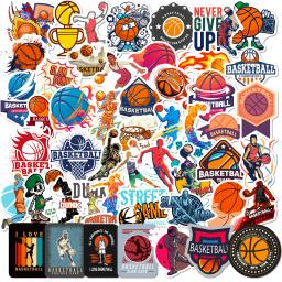 Adesivos elegantes para basquete, adesivos esportivos impermeáveis, para bagagem, laptop, scooter, garrafa de água, 50pcs - Image 1