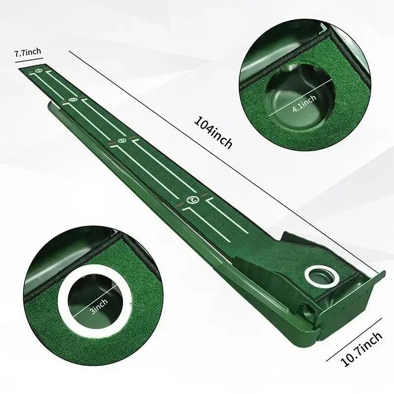 Mini tapete de putter verde de golfe portátil para prática de golfe interno e externo PM015 - Image 1