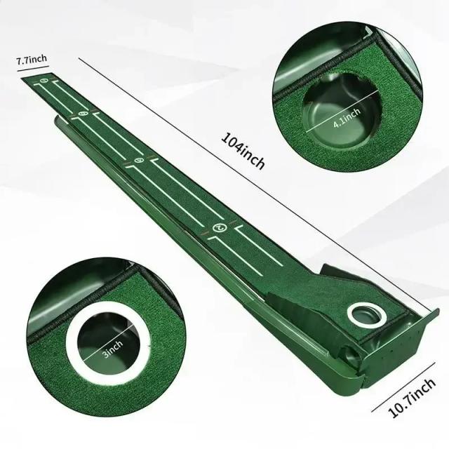 Mini Tapete de Putter Verde de Golfe Portátil PM015