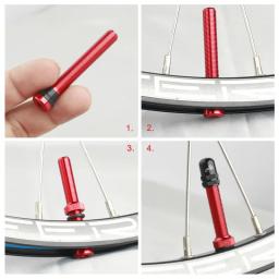 Deemount 2 peças de bicicleta sem câmara de ar schrader mamilo a/v válvulas núcleo de latão cnc usinado anodizado para mtb bicicleta de estrada jantes sem câmara de ar - Image 5