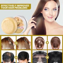 Ginger Shampoo para o crescimento do cabelo, Anti Hair Loss, Sabonete Branco, Escurecimento Shampoo, 100% Planta Pura, Orgânico Natural, Crescimento do cabelo - Image 3