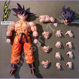 Wow super estúdio de ação son goku figura dragon ball z shf super saiyan son goku kaiouken anime figura de ação modelo brinquedos presentes - Image 5