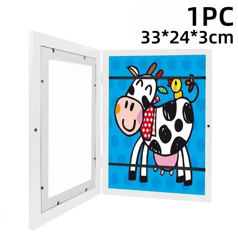 Molduras de arte para crianças, abertura frontal magnética para pôster, foto, desenho, pinturas, imagens, arte infantil, molduras de exibição - Image 1