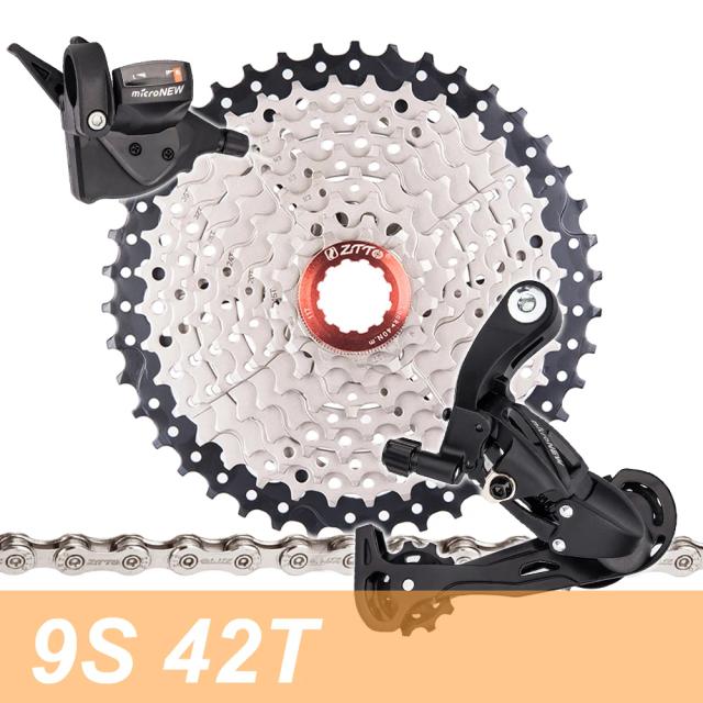 ZTTO Cassete MTB 9 Velocidades Aço Níquel 11-50T para Bicicleta