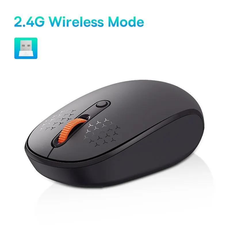 Baseus-F01B Mouse Bluetooth sem fio, Mouse 2.4G, 1600 DPI, Clique Silencioso para MacBook, Tablet, Laptop, PC, Acessórios para Jogos, Bluetooth 5.0 - Image 1