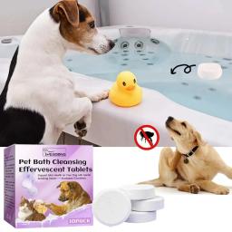 Pet Bath Shower Limpeza Comprimidos efervescentes, adequados para cães e gatos, remove odores e redefine, suavizar o cabelo - Image 6