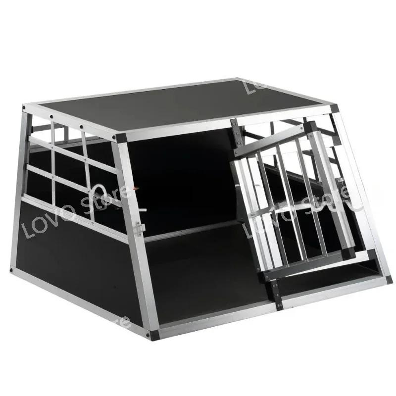 Gaiola de alumínio do transporte do veículo para o animal de estimação, apropriado para o cão e o gato do grande tamanho, 104x91x70cm - Image 1