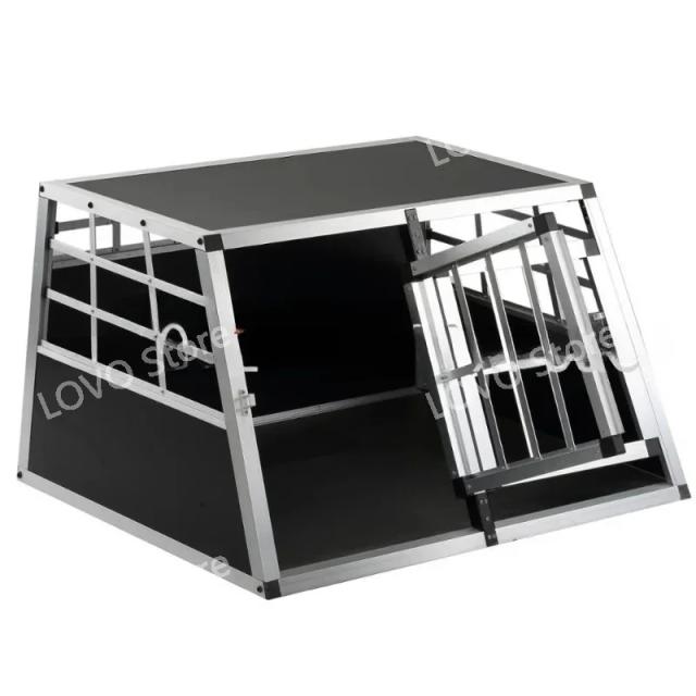 Gaiola de Alumínio para Transporte de Animais de Estimação Grande - Cães e Gatos até 104x91x70cm