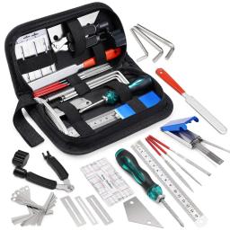 Miwayer-Guitar Repairing Tools Kit, configuração com saco de transporte, presente perfeito para música ou cordas, entusiasta do instrumento, 25pcs - Image 1