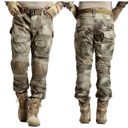 Calças de Carga Resistentes ao Desgaste para Escalada, Calça Camo Outdoor, Calças Táticas, Pano de Caça, Calças de Caminhada, Combate Paintball, Joelheira - Image 3