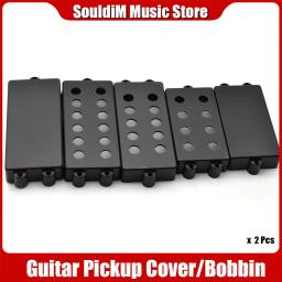Capa captador de guitarra elétrica humorkfeer, 2 peças 4/5/6 cordas mb baixo, capa capa capa de capa de plástico, acessório de violão elétrico - Image 1